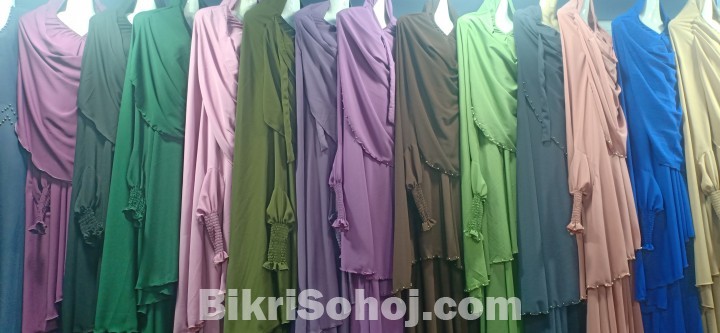 Khimar burkha(Cherry cloth)